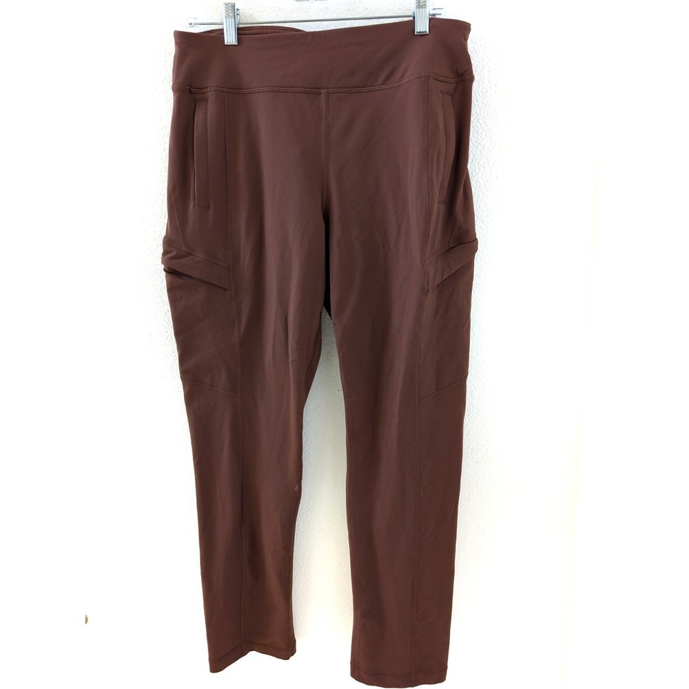 Duluth Trading Co Noga Namastash Leggings M X 29 Rust Color